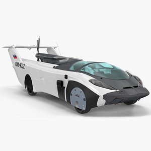 AirCar Rigged for Cinema 4D 3D model