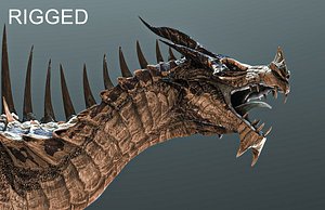 3D spikey dragon