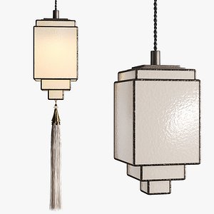 3D model Pendant lamp Francis 07 Parchment