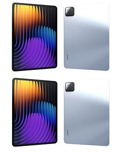 Xiaomi Pad 7 Pro Blue And Xiaomi Pad 7 Blue 3D model