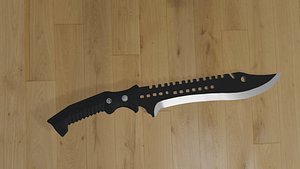 3D knife black