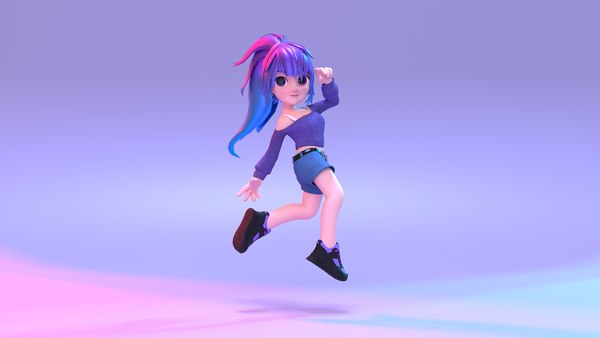 3D model Poppy Cartoon Character