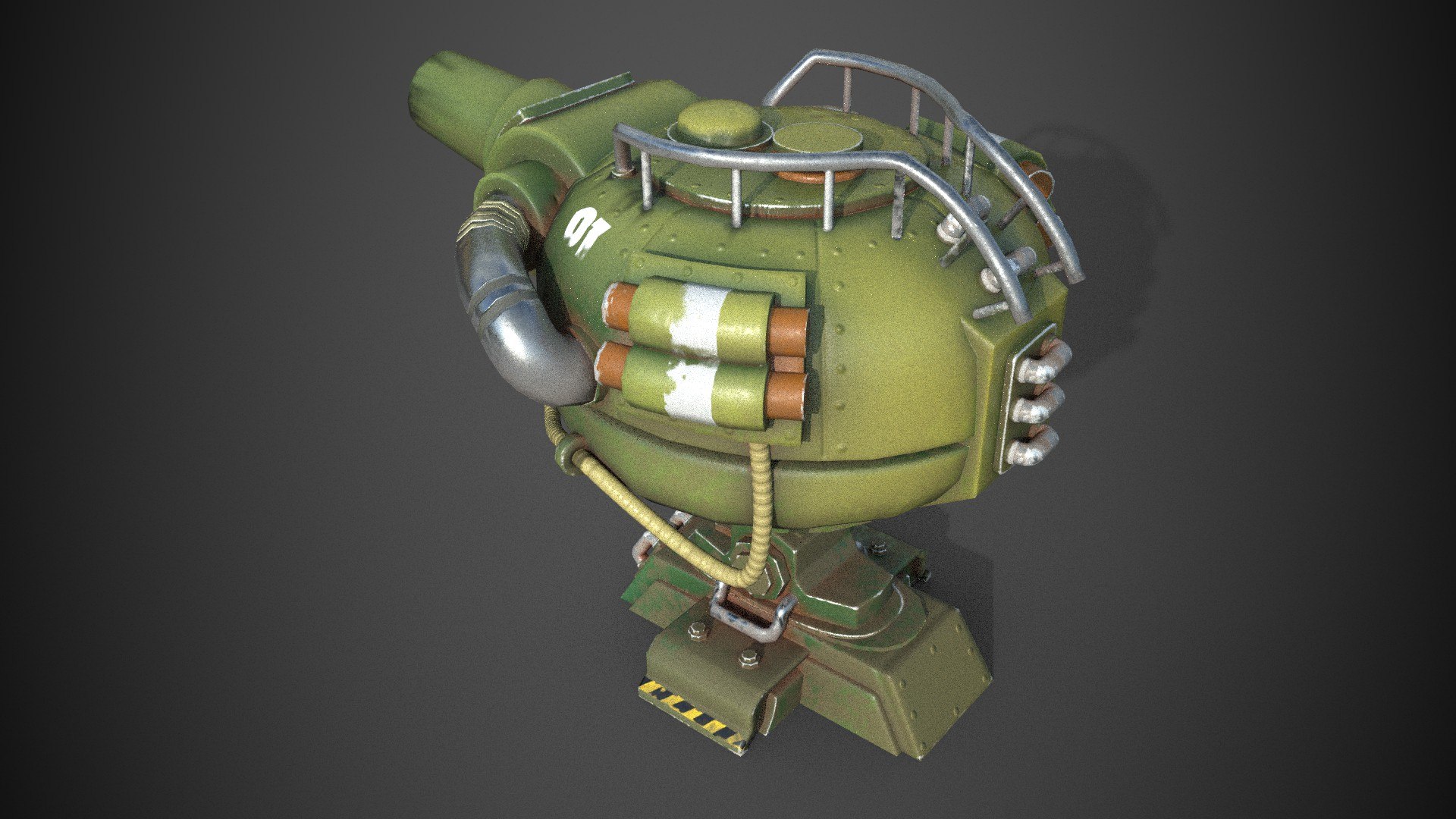 Teapot Turret Model TurboSquid 2021307
