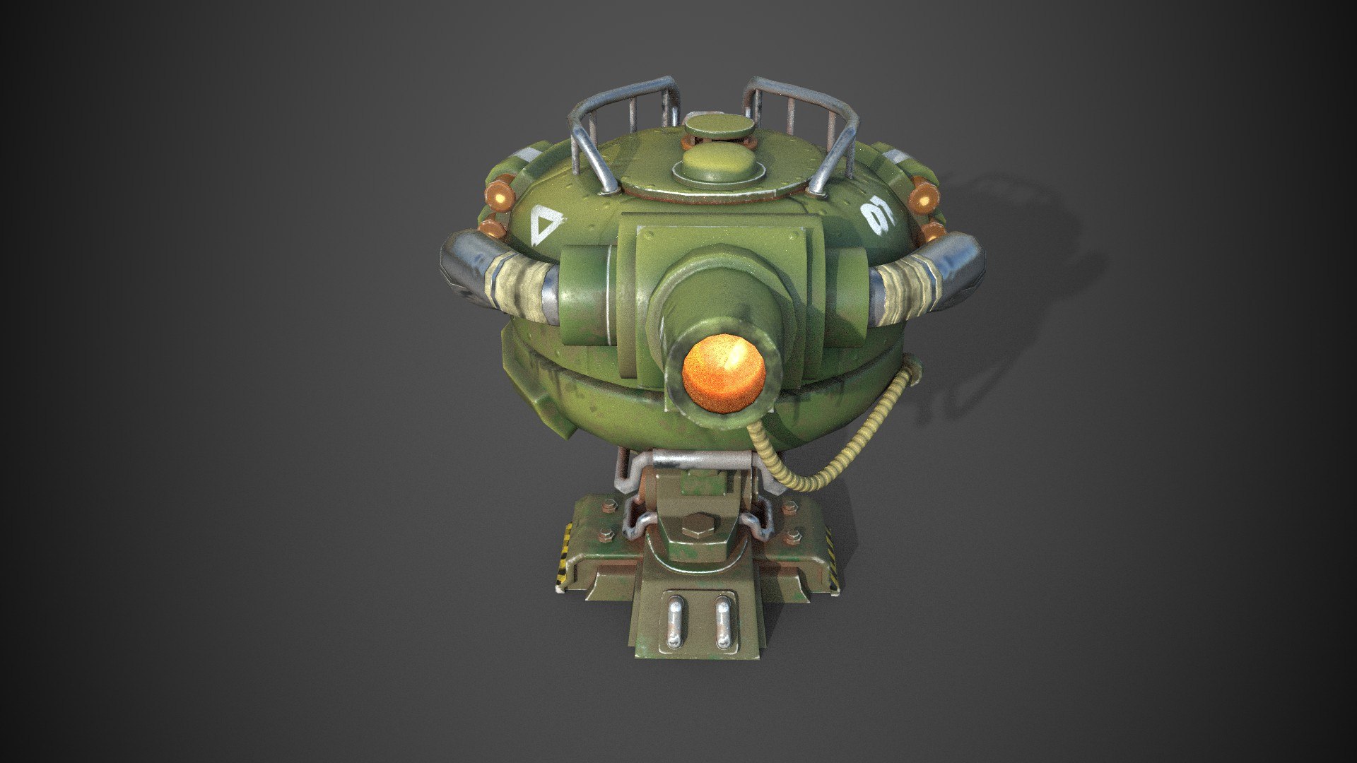 Teapot Turret Model TurboSquid 2021307