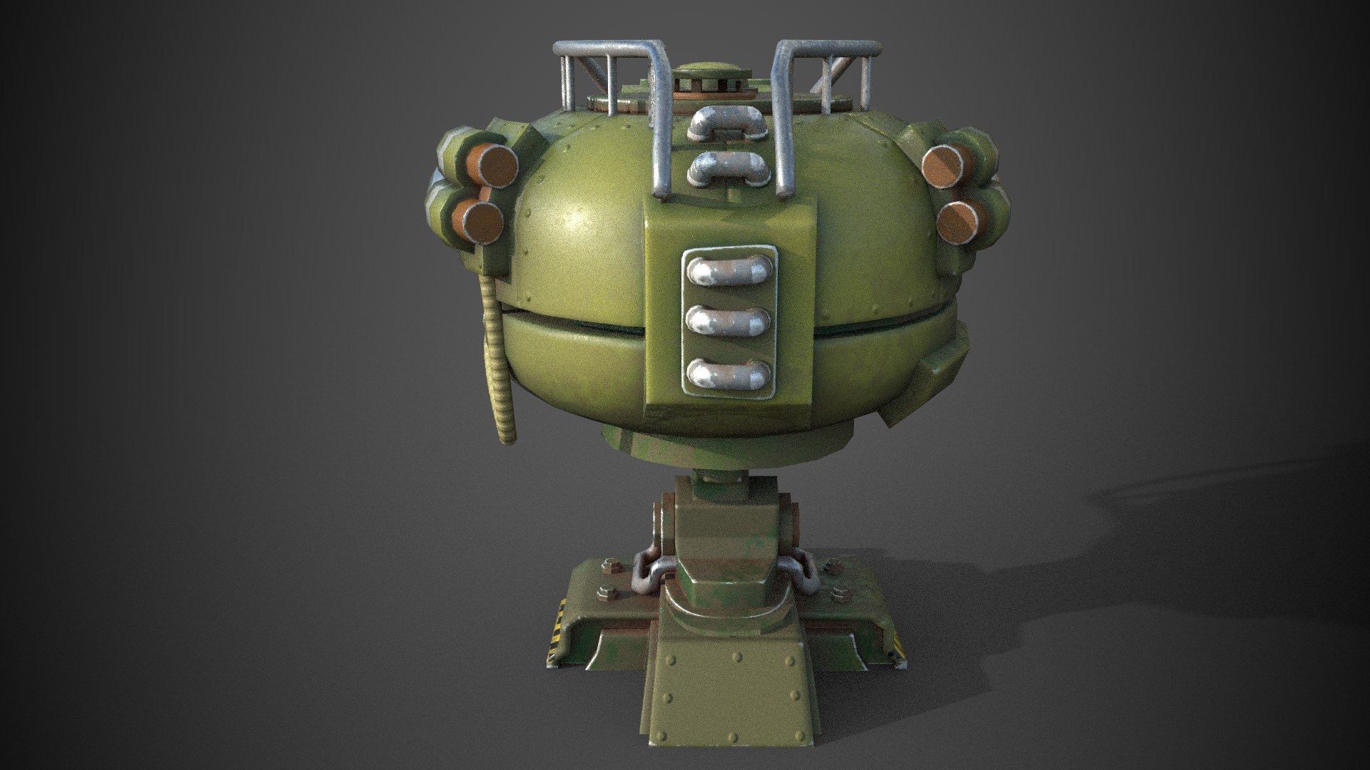 Teapot Turret Model TurboSquid 2021307