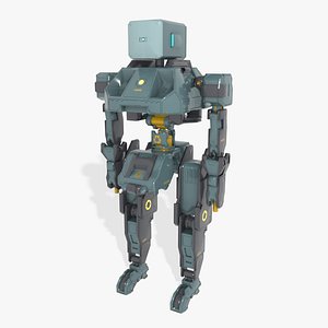 Sci-fi humanoid robot RH4 3D