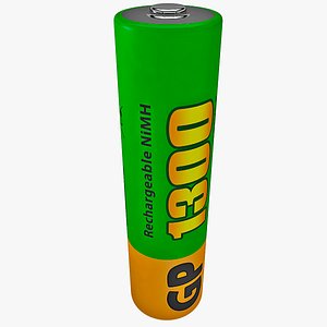 3d model gp aaa rechargeable battery