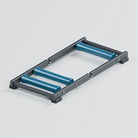 Bicycle Training Rollers with Belt Drive and Adjustable Frame