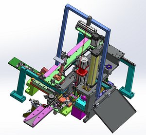 3D Roller Chain Riveting Machine 3D CAD Model model