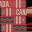 Canada Hockey Fan Scarf with Goalie Mask and Pucks Fur