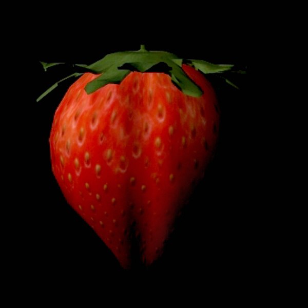 strawberry berry 3d model