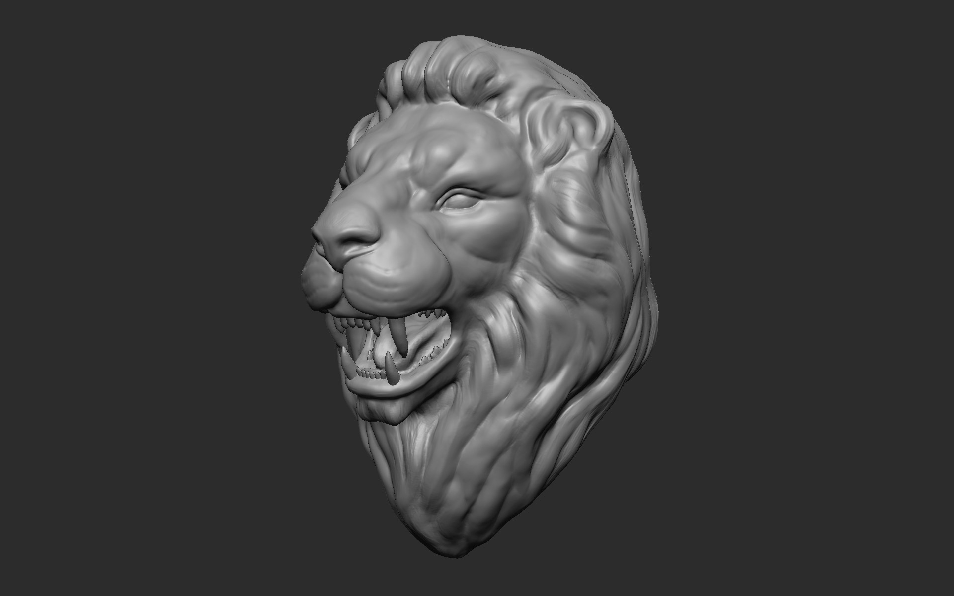 3D Lion head - TurboSquid 1801751