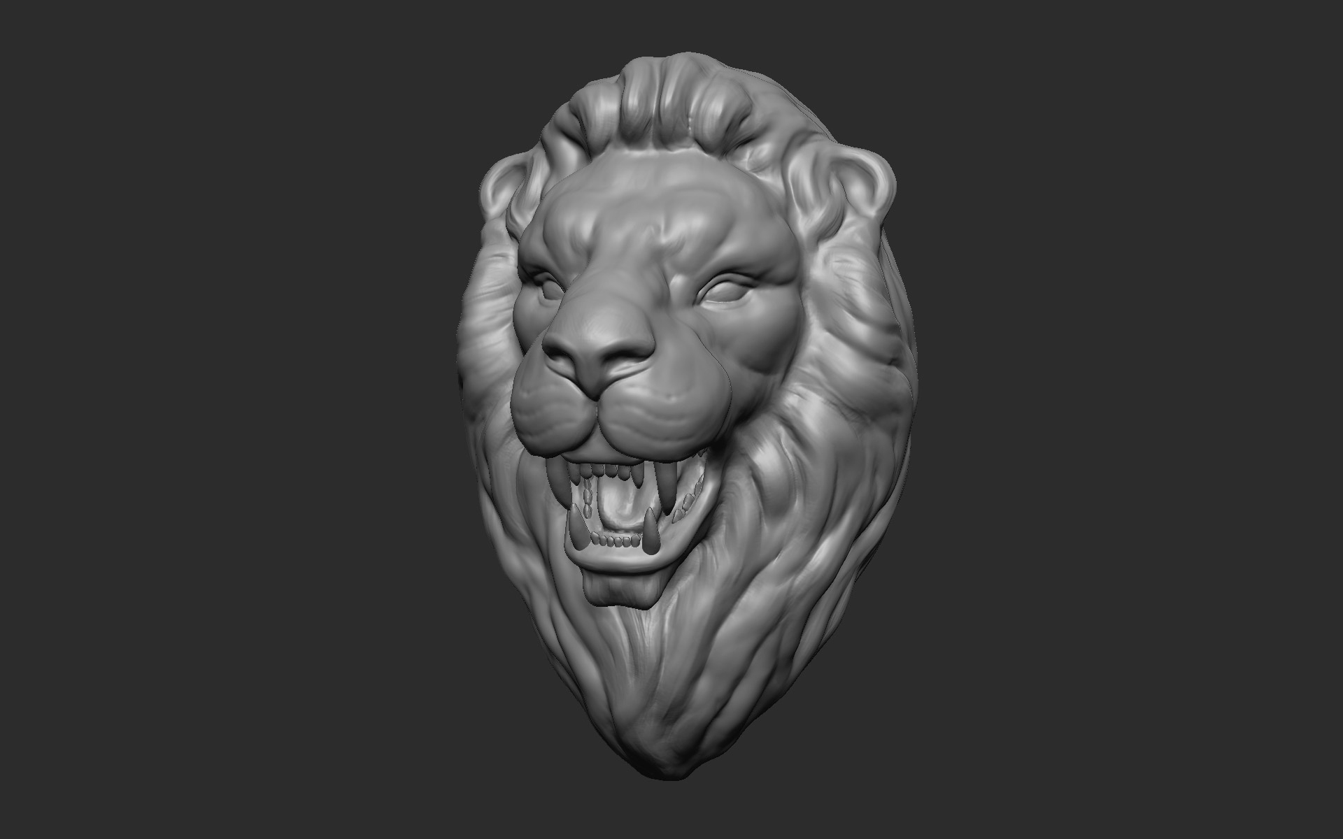 3D Lion head - TurboSquid 1801751