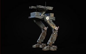 Mech Robot Two Legs Combat Sci-Fi