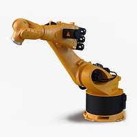 Kuka Robot Kr 360 Fortec Industrial Robot Rigged for Cinema 4D