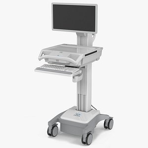 Capsa Healthcare Medical Computer Cart White