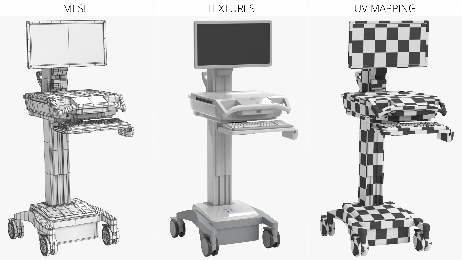 Capsa Healthcare Medical Computer Cart White 3D https://p.turbosquid.com/ts-thumb/2V/xYwTrI/Og/capsa_healthcare_medical_computer_cart_white_008/jpg/1768817249/1920x1080/fit_q87/87d8bac1e373aec14665c0f5f340badedf471612/capsa_healthcare_medical_computer_cart_white_008.jpg