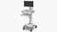 Capsa Healthcare Medical Computer Cart White
