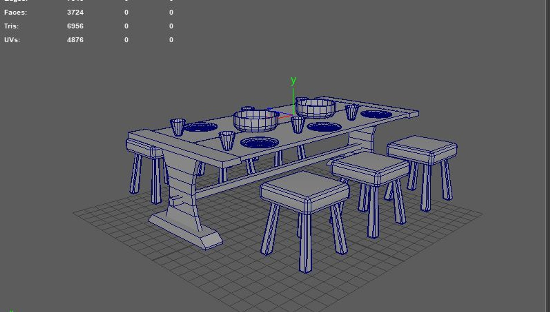Table Model 3D Model 3D Model - TurboSquid 2362051