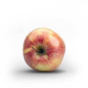 Photorealistic Fresh Red Green Apple