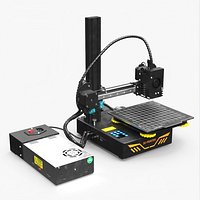 Mini 3D Printer with PSU Rigged for Maya