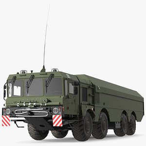 3D 300P Bastion-P Mobile Defence Missile System Rigged model