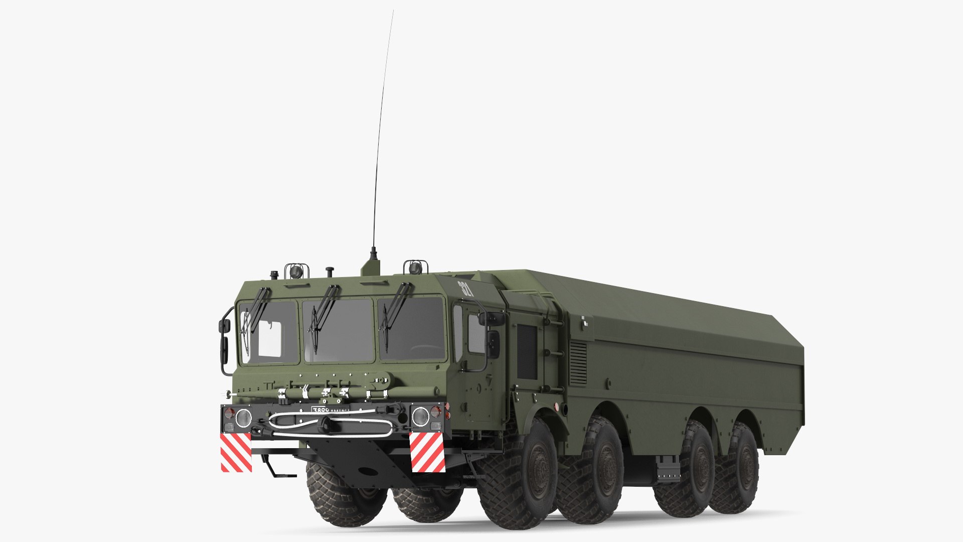 300P Bastion-P Mobile Defence Missile System Rigged 3D model preview