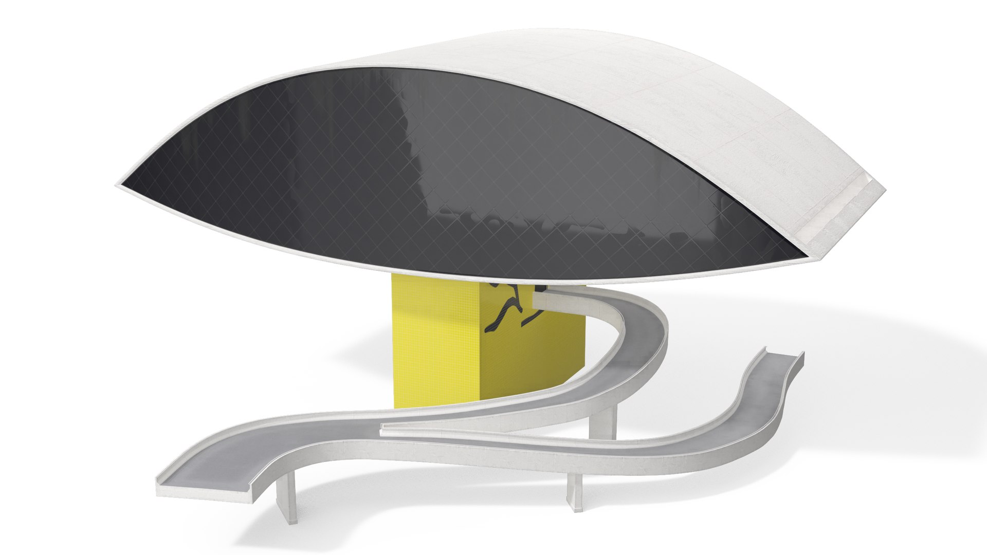 Museu Oscar Niemeyer 3D model preview
