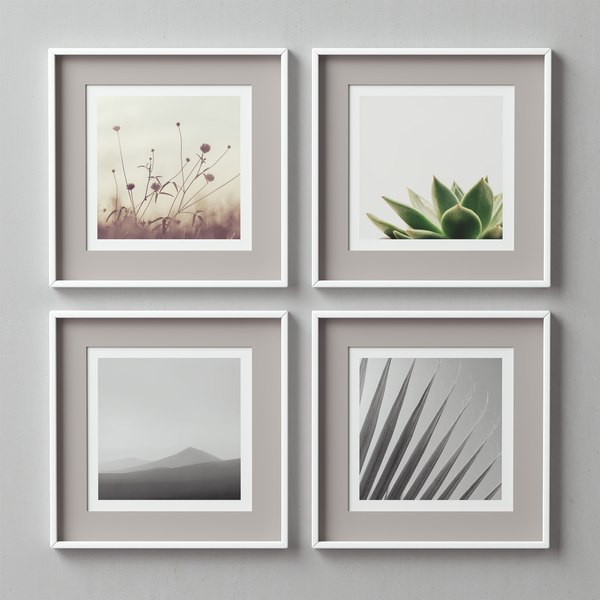 3D picture frames set model - TurboSquid 1400186