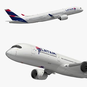 Airbus A350 Latam Airlines 3D model