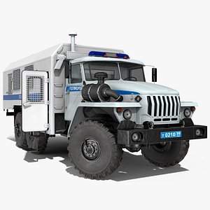 URAL 4320 Police Vehicle Rigged