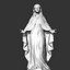 Virgin Mary Statue V3 print
