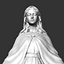 Virgin Mary Statue V3 print