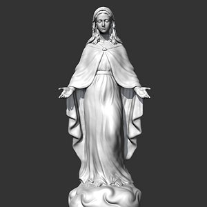 3D Virgin Mary Statue V3 3D print model