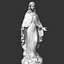 Virgin Mary Statue V3 print
