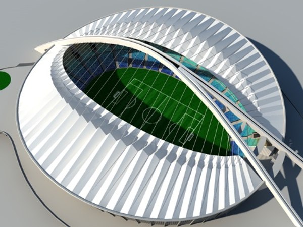3d model football stadium