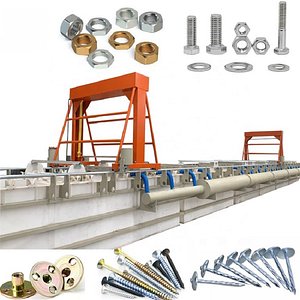 Gantry Crane Electroplating Line   Electric Rolling Drum Plating Machine for Screws Nails Bolts model