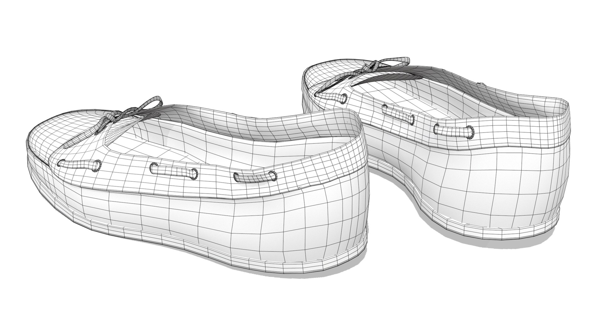 3D Flat Loafers Shoes Model - TurboSquid 2072572