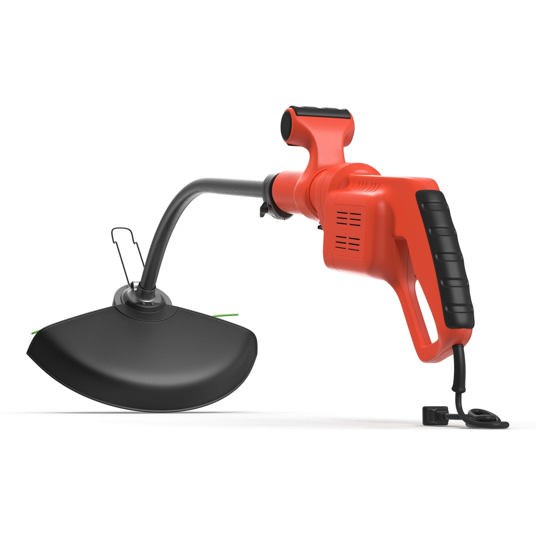 3d model electric lawn trimmer modeled