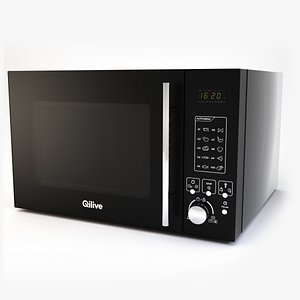 microwave qilive 3d model