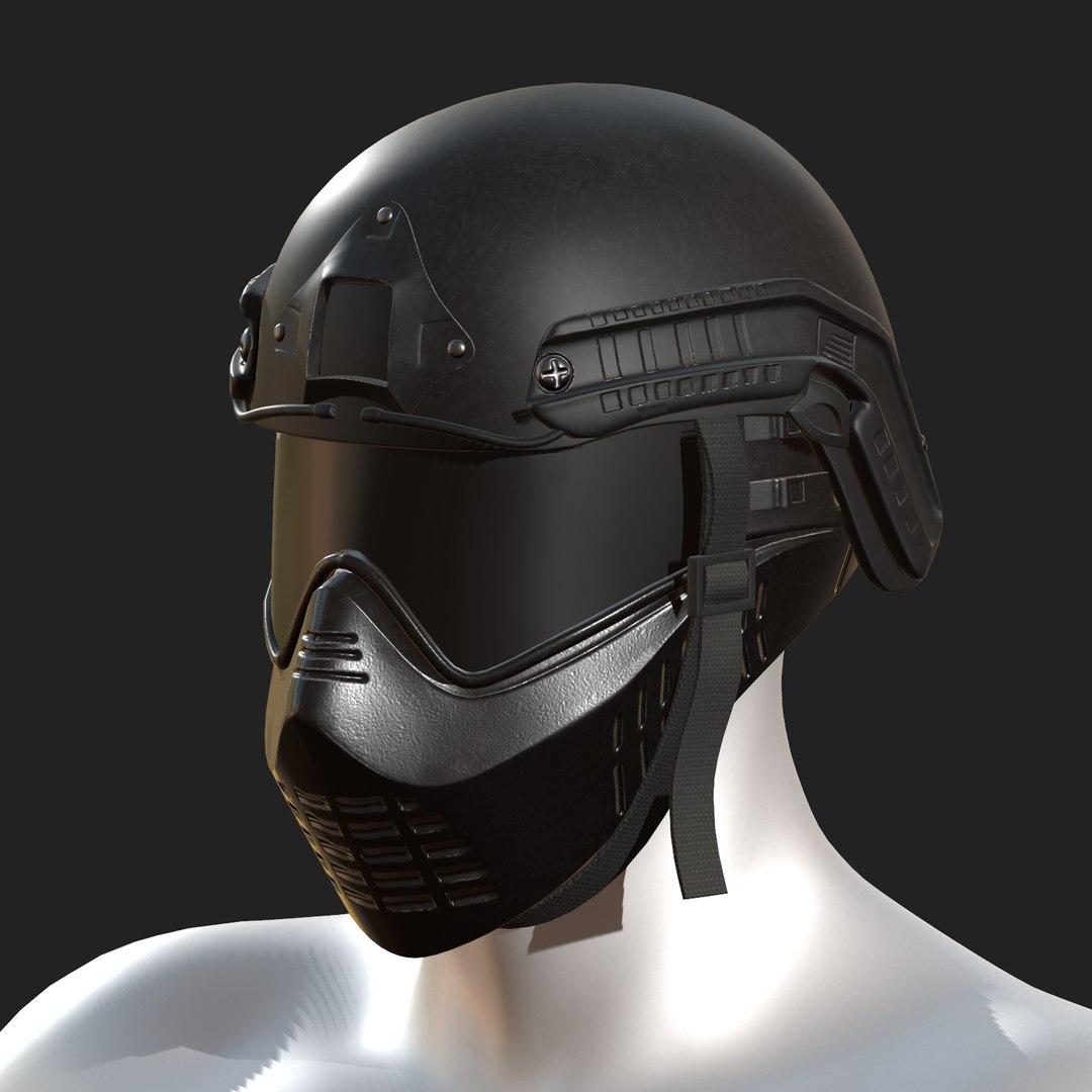 Helmet mask protection 3D model - TurboSquid 1558360