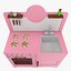 toy kitchen 3d 3ds
