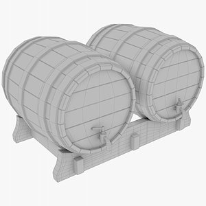 3D model beer barrel