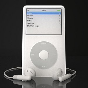 apple ipod video 5th 3d model