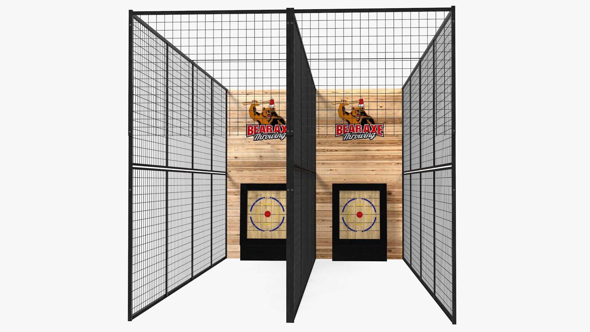 Bear Axe Throwing Range 3D model preview