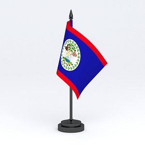 Table Flag Belize 3D model