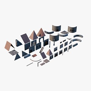 3D Asset Pack Vol 5 - Western Stone Castle