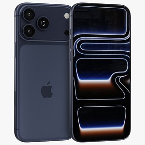3D Apple iPhone 17 Pro Max Deep Blue