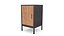モダンな溝付き木製家具コレクション – 4点セット