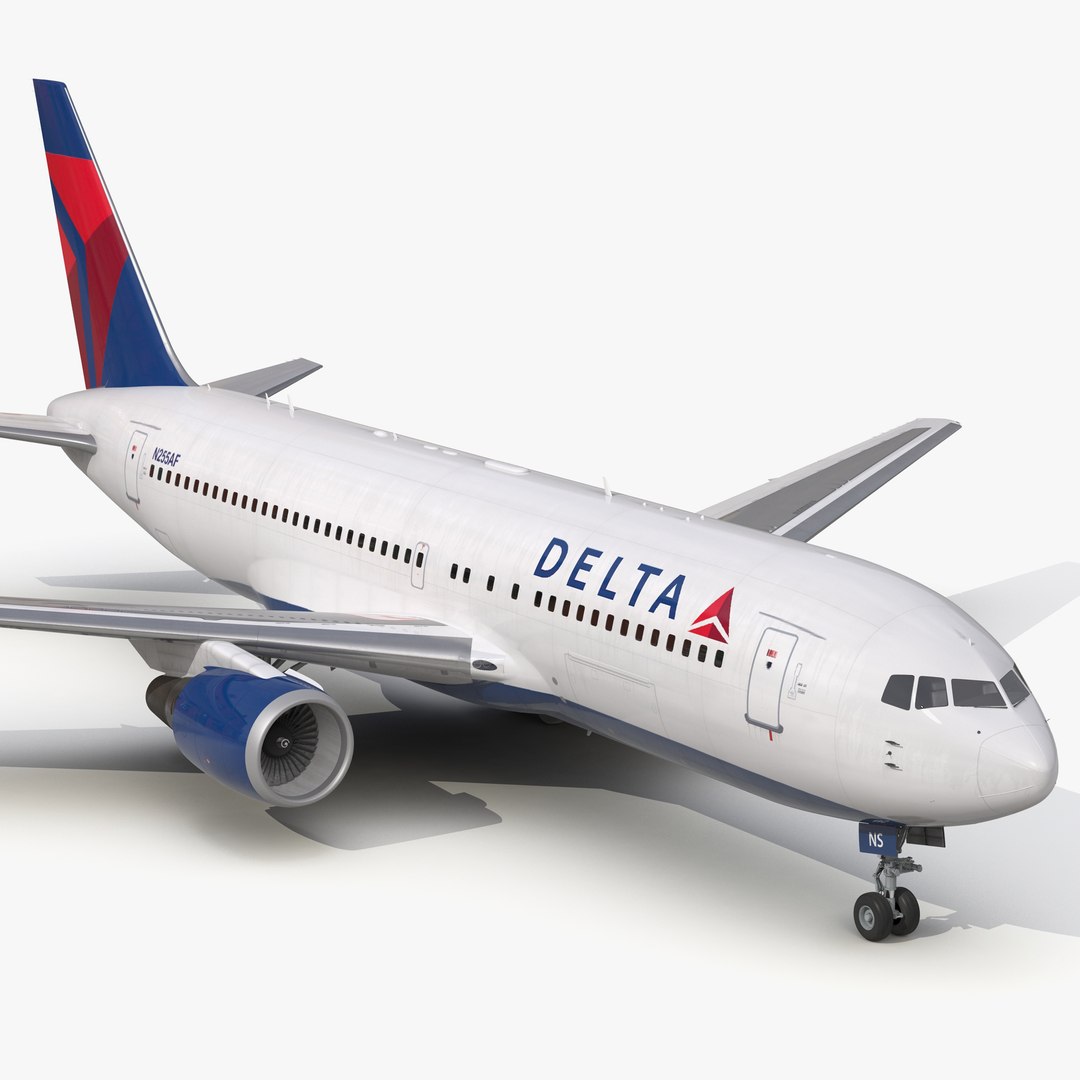 Boeing 767-200 Delta Air Lines 3D model preview